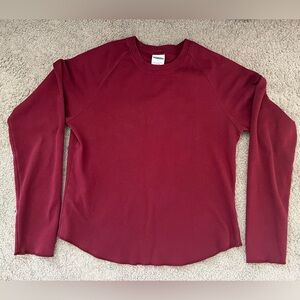 Old Navy Maroon Long Sleeve Shirt - Size L